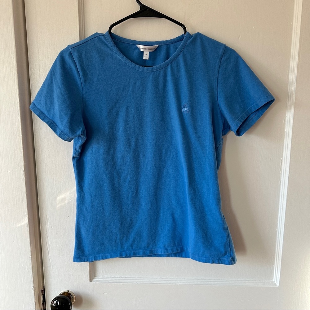 Blue Brooks Brothers Women’s Short Sleeve T-Shirt